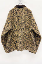 【NEW】　LEOPARD JACQUARD NEEDLE PUNCH CHORE JACKET