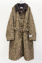 【NEW】　LEOPARD JACQUARD NEEDLE PUNCH BELT COAT