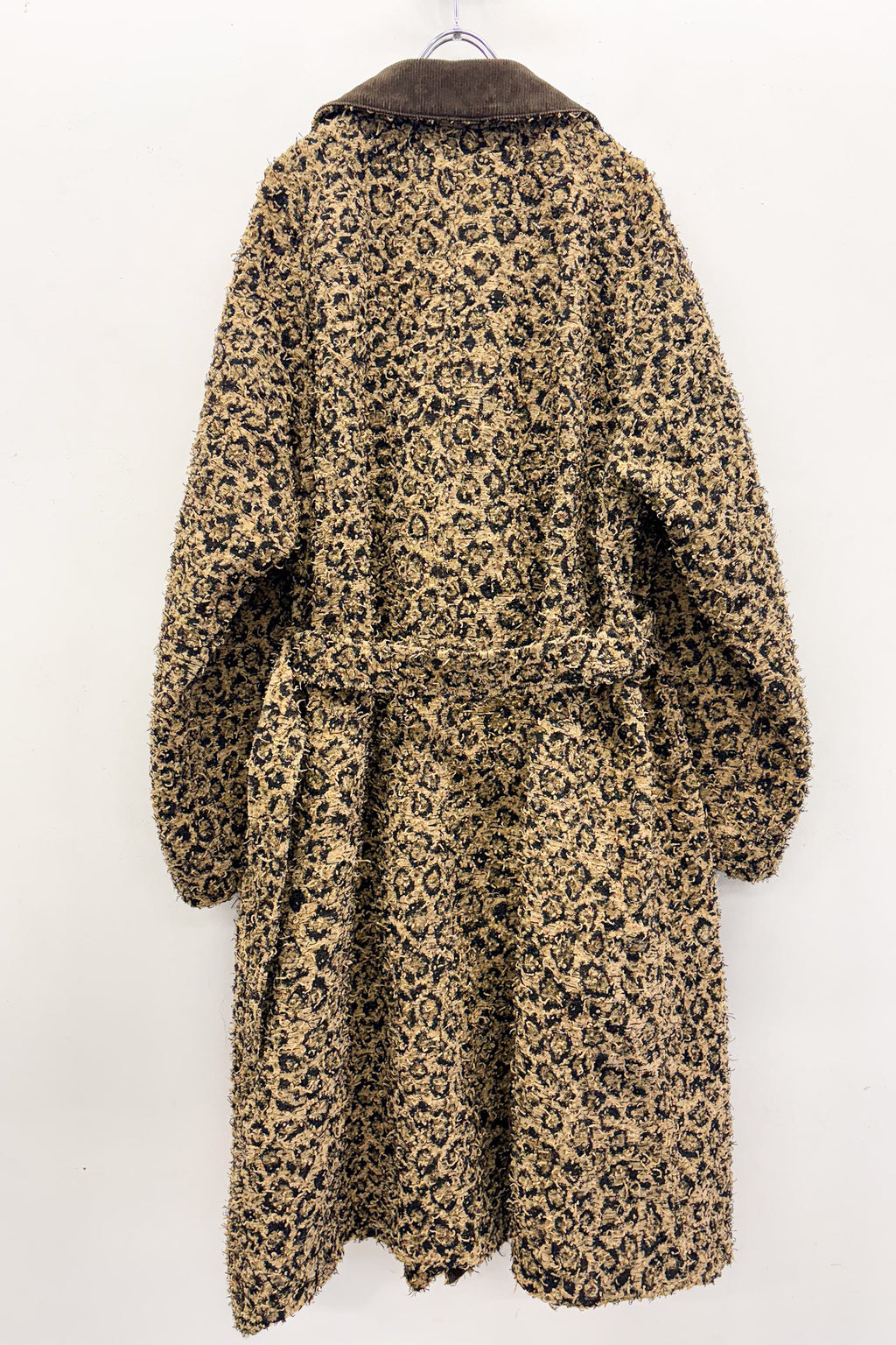 【NEW】　LEOPARD JACQUARD NEEDLE PUNCH BELT COAT