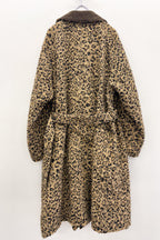 【NEW】　LEOPARD JACQUARD NEEDLE PUNCH BELT COAT