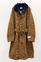【NEW】　LEOPARD JACQUARD NEEDLE PUNCH BELT COAT