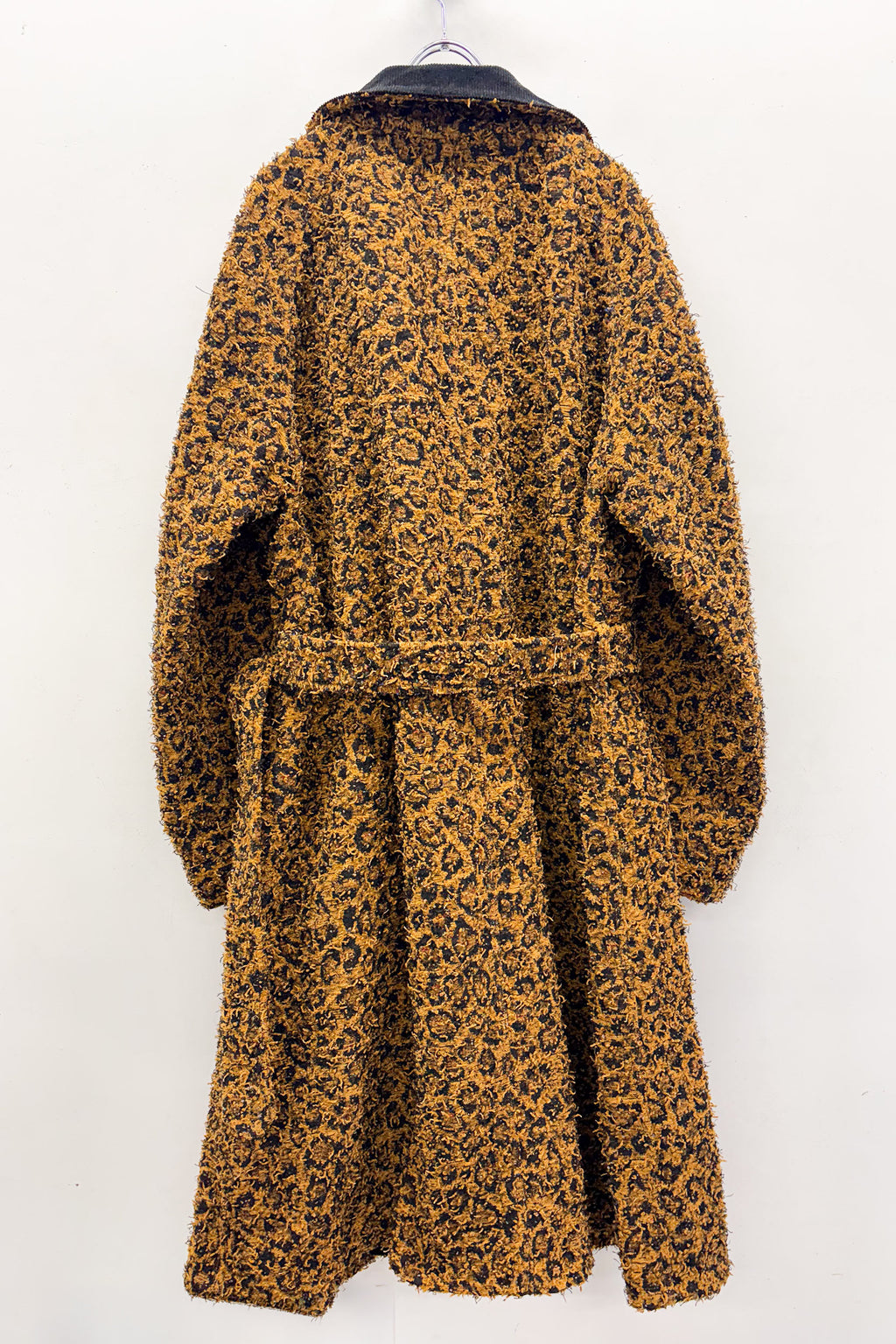【NEW】　LEOPARD JACQUARD NEEDLE PUNCH BELT COAT