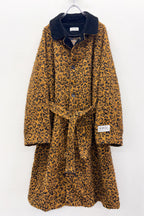 【NEW】　LEOPARD JACQUARD NEEDLE PUNCH BELT COAT