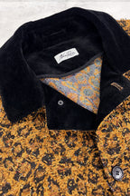 【NEW】　LEOPARD JACQUARD NEEDLE PUNCH BELT COAT