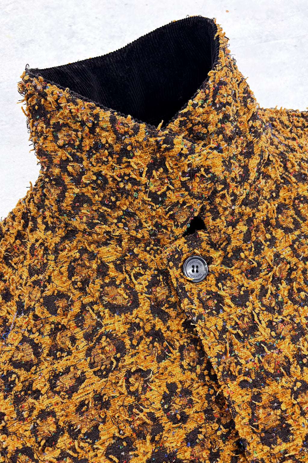 【NEW】　LEOPARD JACQUARD NEEDLE PUNCH BELT COAT
