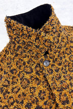 【NEW】　LEOPARD JACQUARD NEEDLE PUNCH BELT COAT