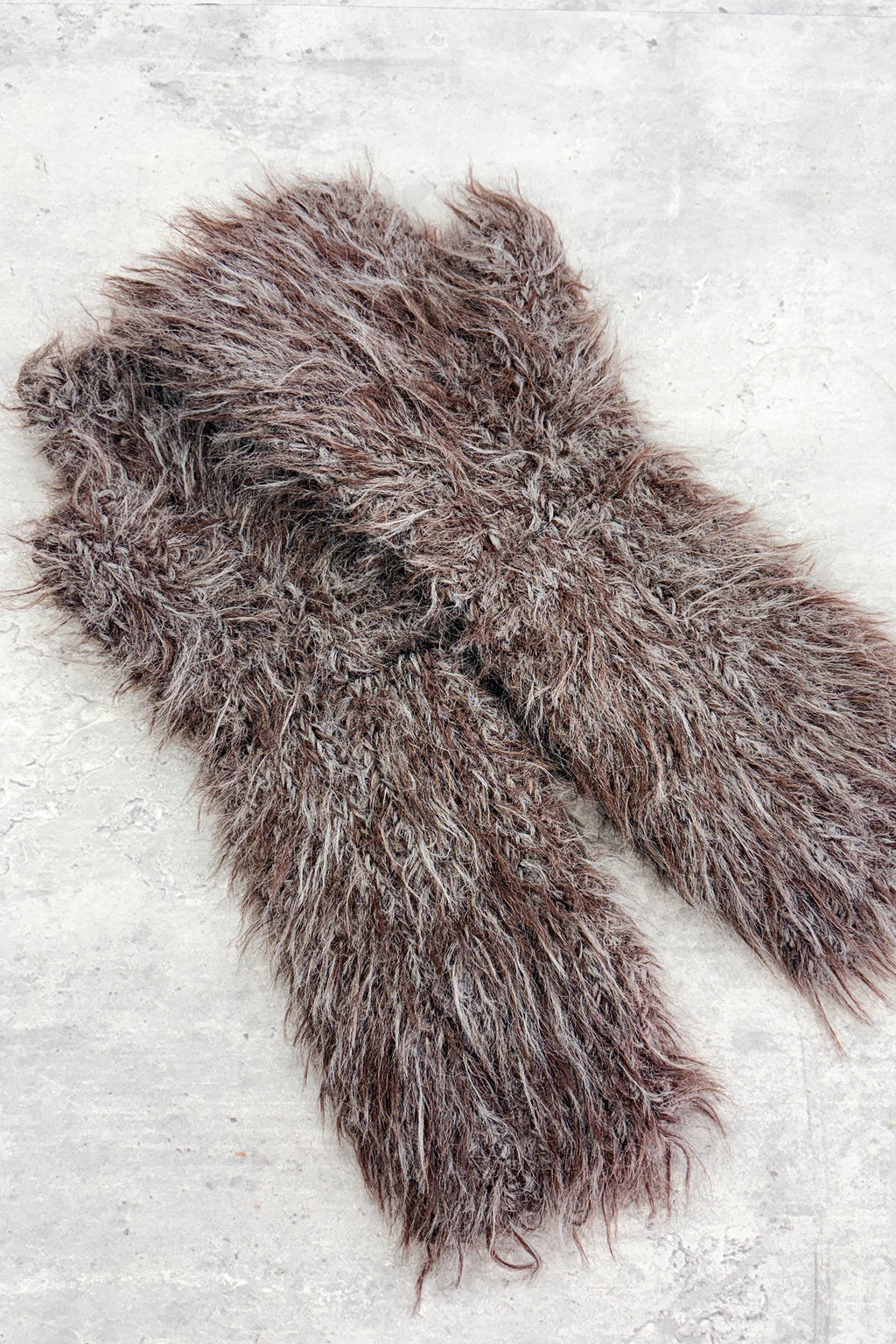 【NEW】　SHAGGY KNIT FINGERLESS GLOVES