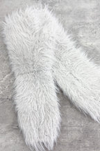 【NEW】　SHAGGY KNIT FINGERLESS GLOVES