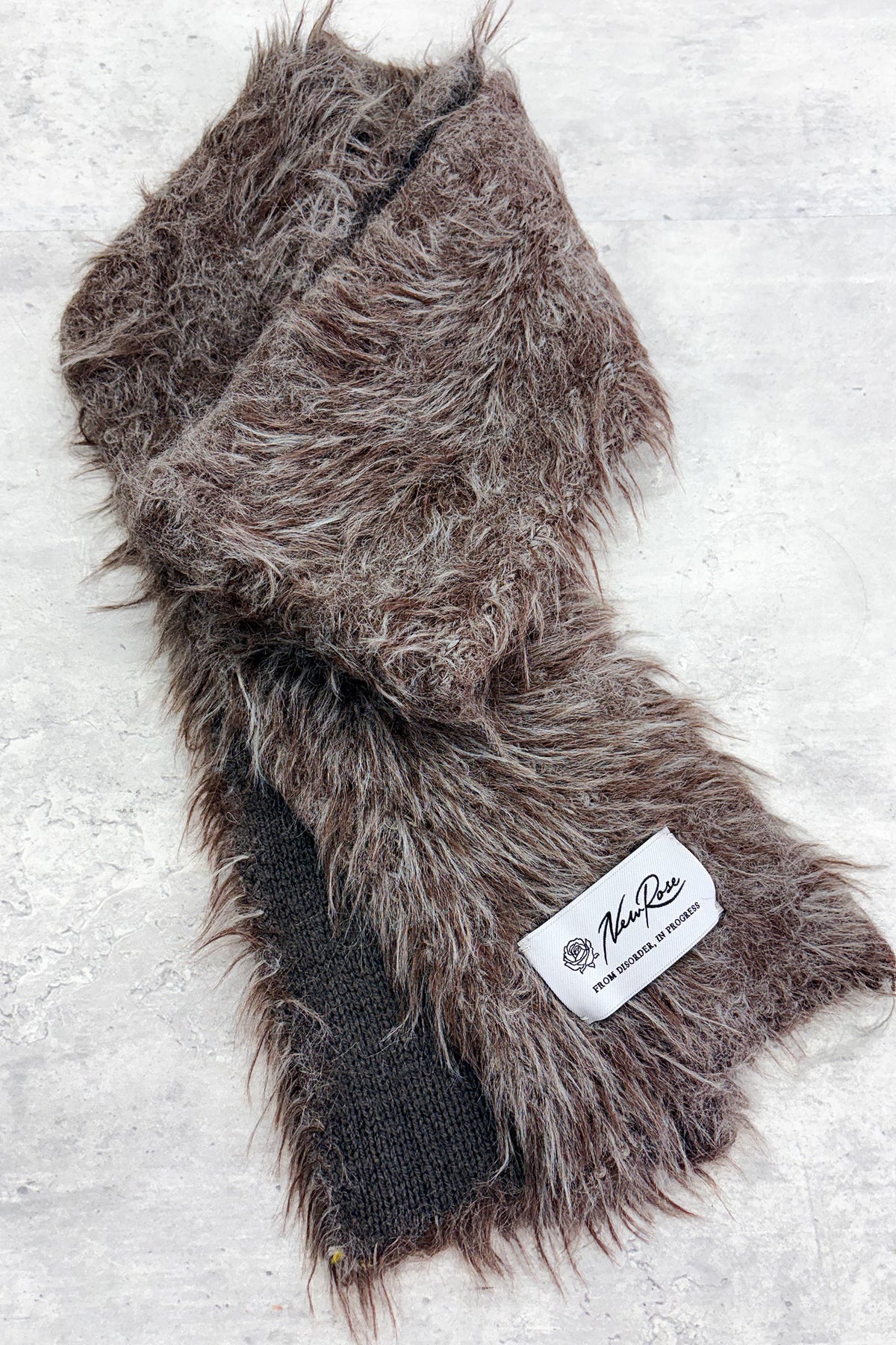 【NEW】SHAGGY KNIT NARROW SCARF