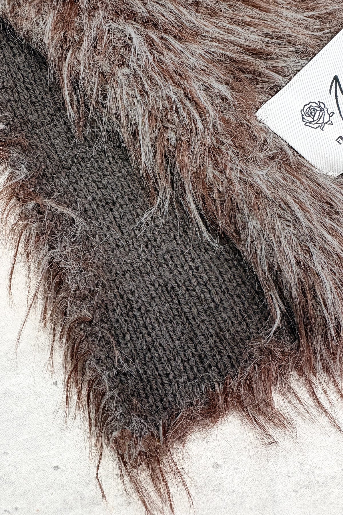 【NEW】SHAGGY KNIT NARROW SCARF
