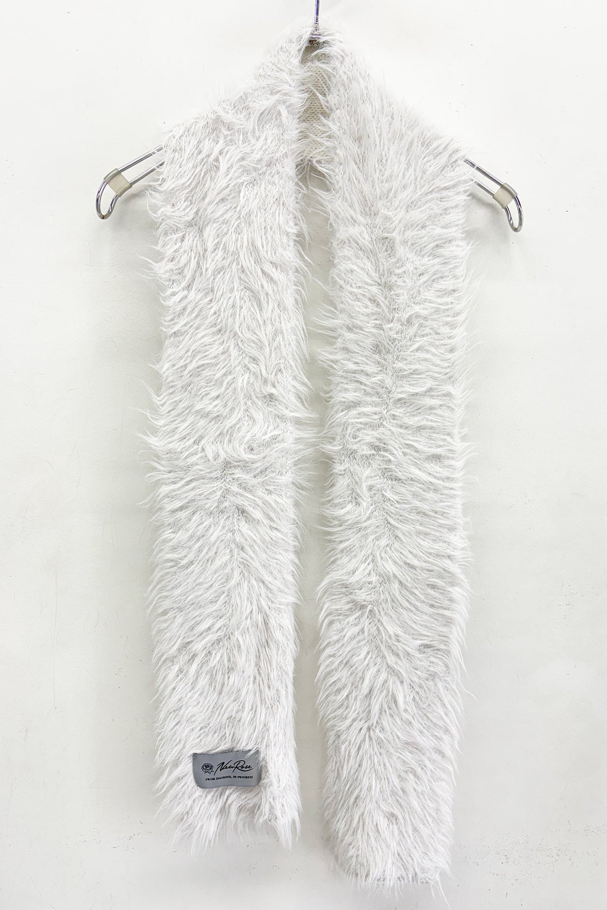 【NEW】SHAGGY KNIT NARROW SCARF