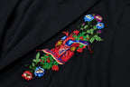 Tuck Sleeve Jacket / hand embroidery