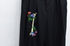 Tuck Hem Pants / hand embroidery