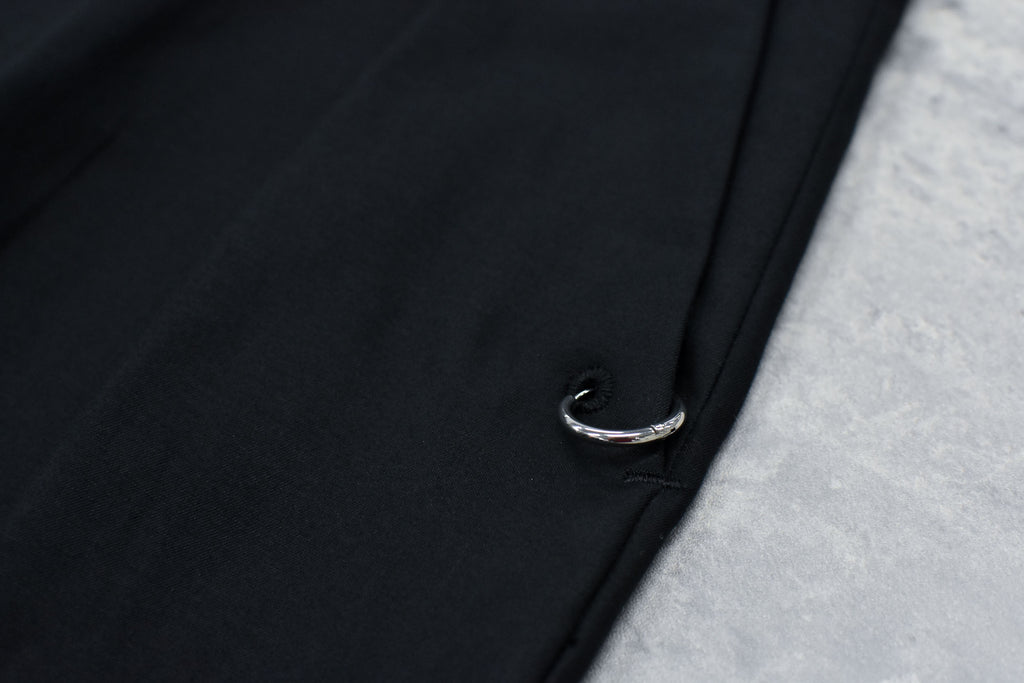 Tuck Hem Pants / hand embroidery