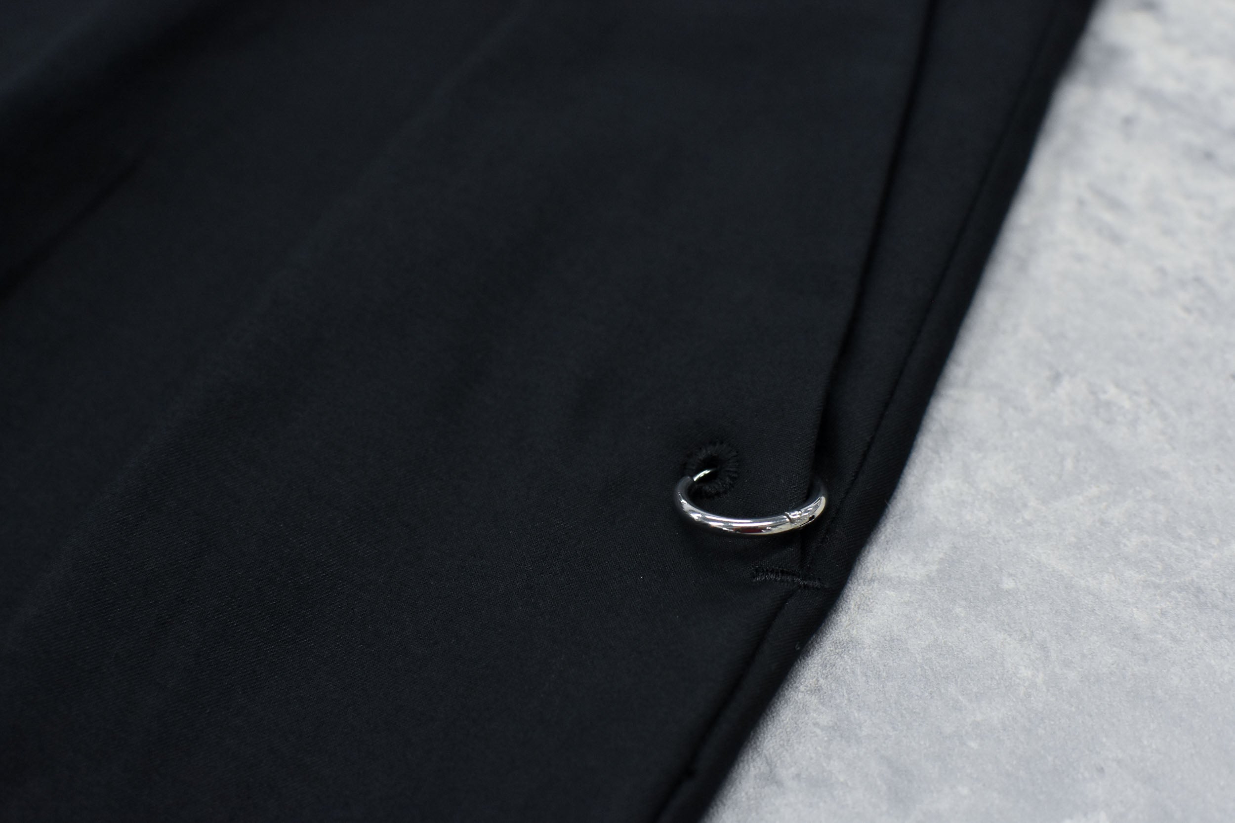 Tuck Hem Pants / hand embroidery