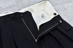 Tuck Hem Pants / hand embroidery