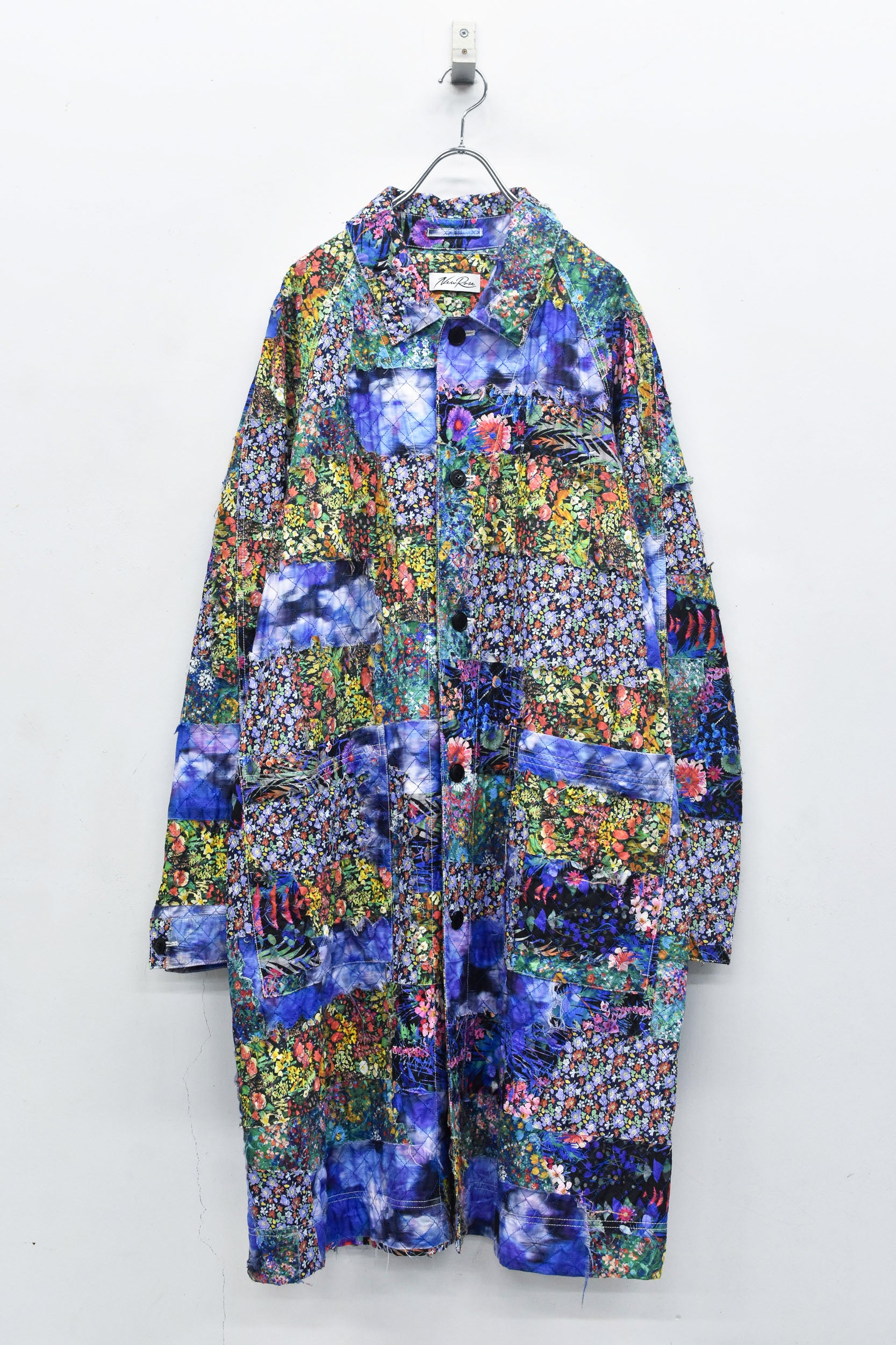 Patchwork Quilt Raglan Sleeve Coat