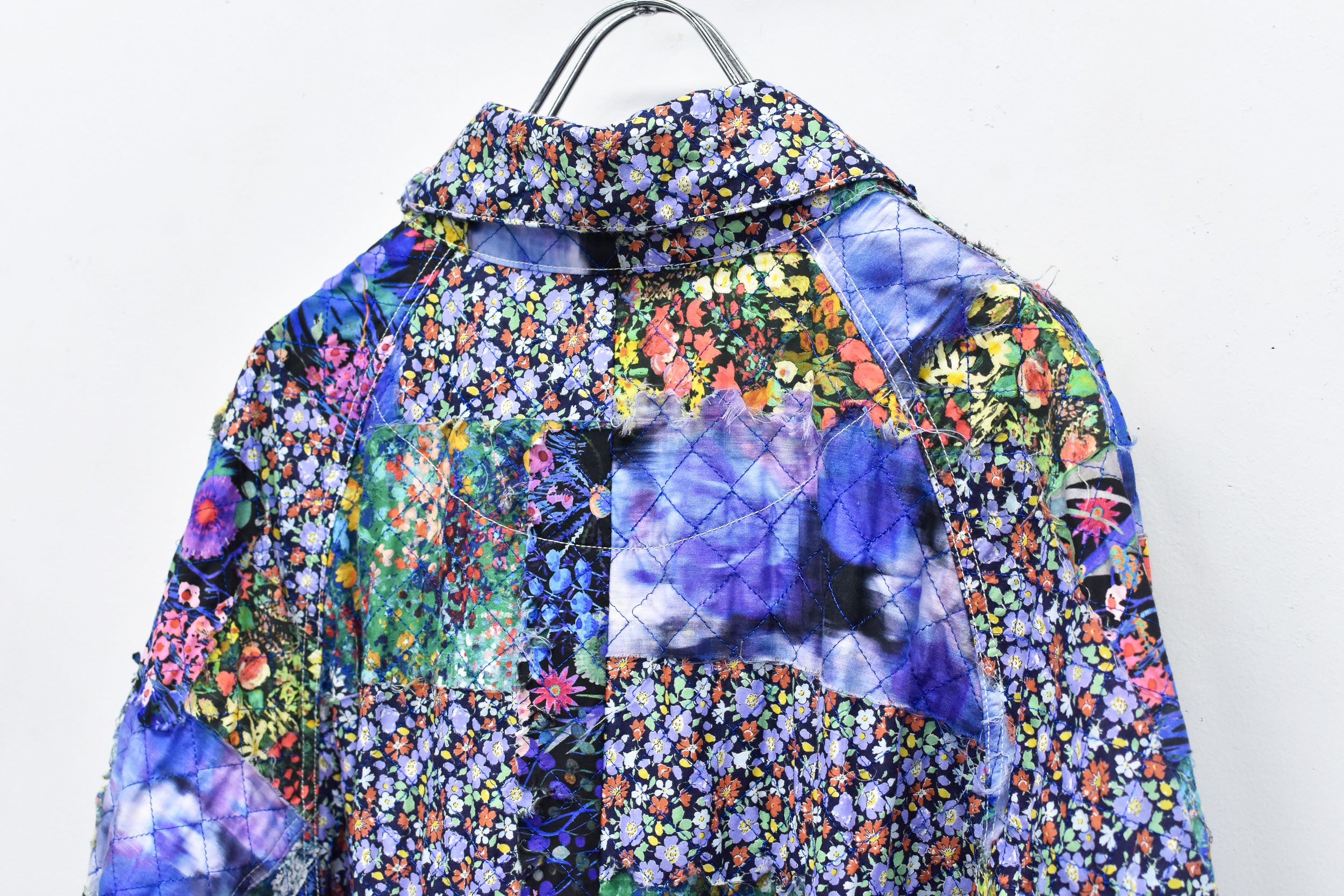 Patchwork Quilt Raglan Sleeve Coat