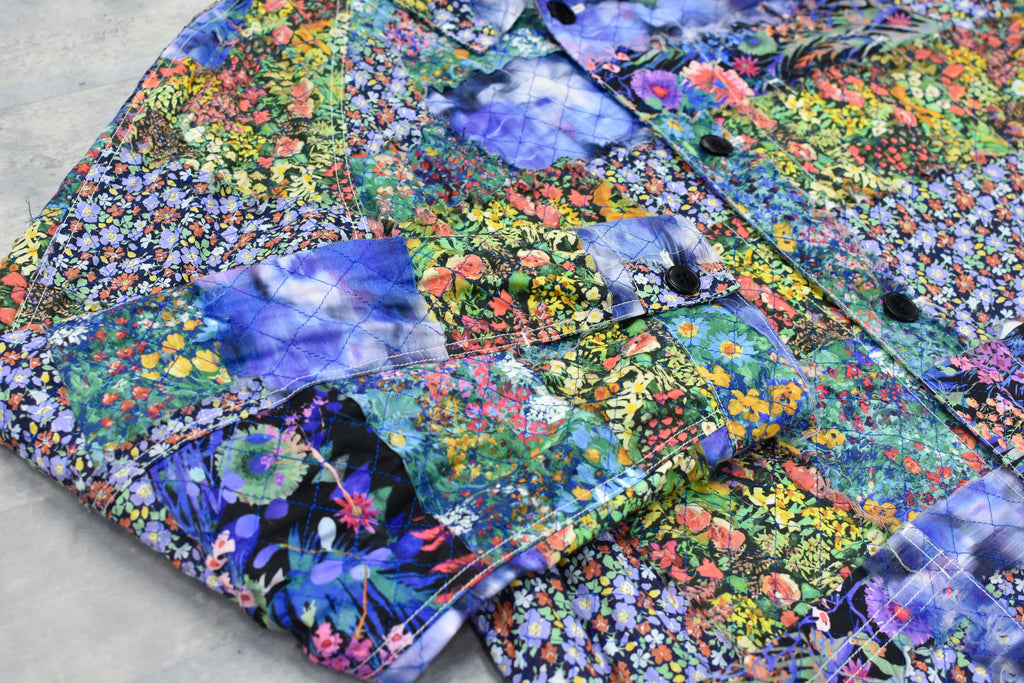 Patchwork Quilt Raglan Sleeve Coat