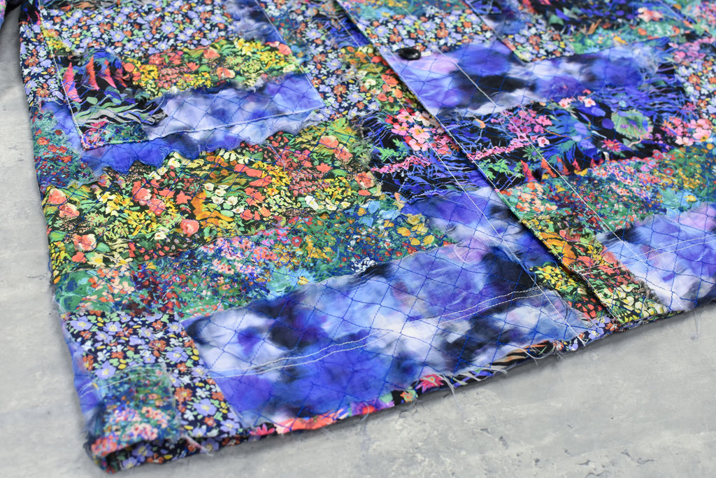 Patchwork Quilt Raglan Sleeve Coat