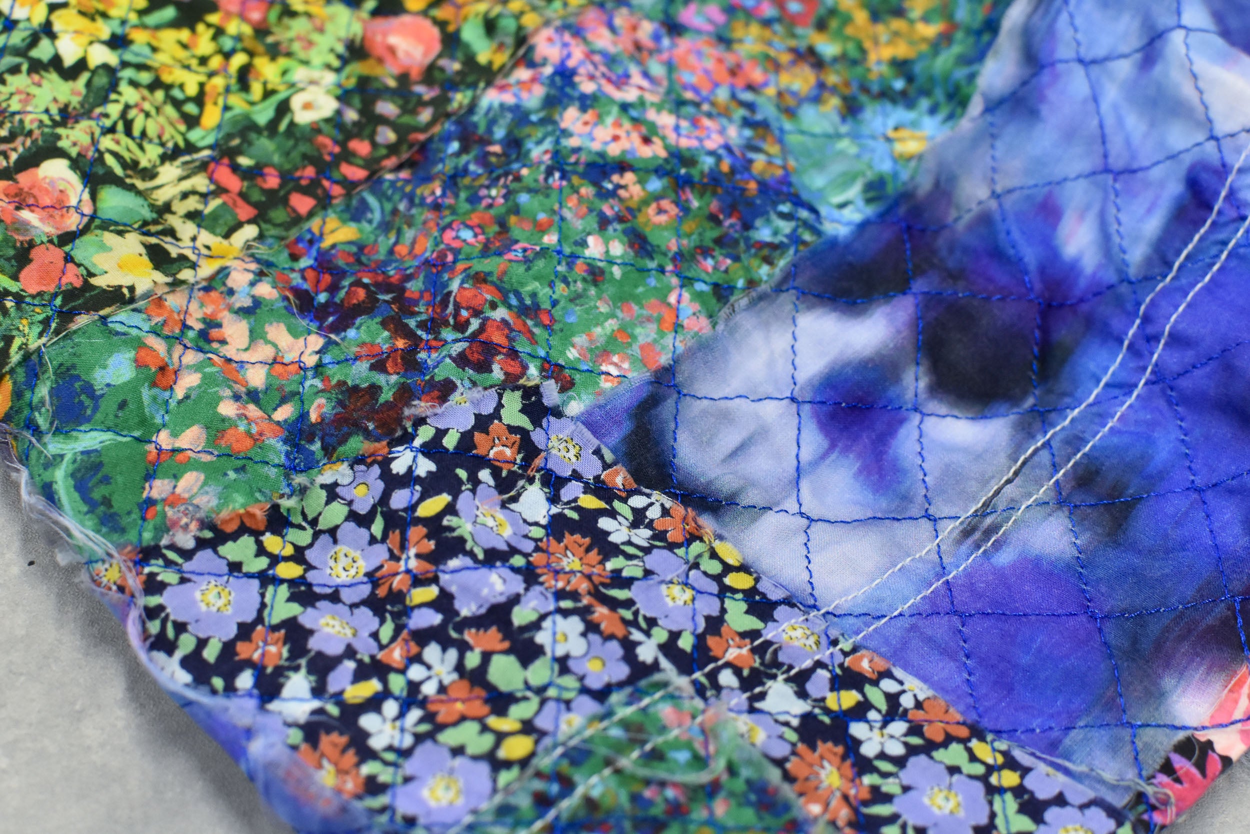 Patchwork Quilt Raglan Sleeve Coat