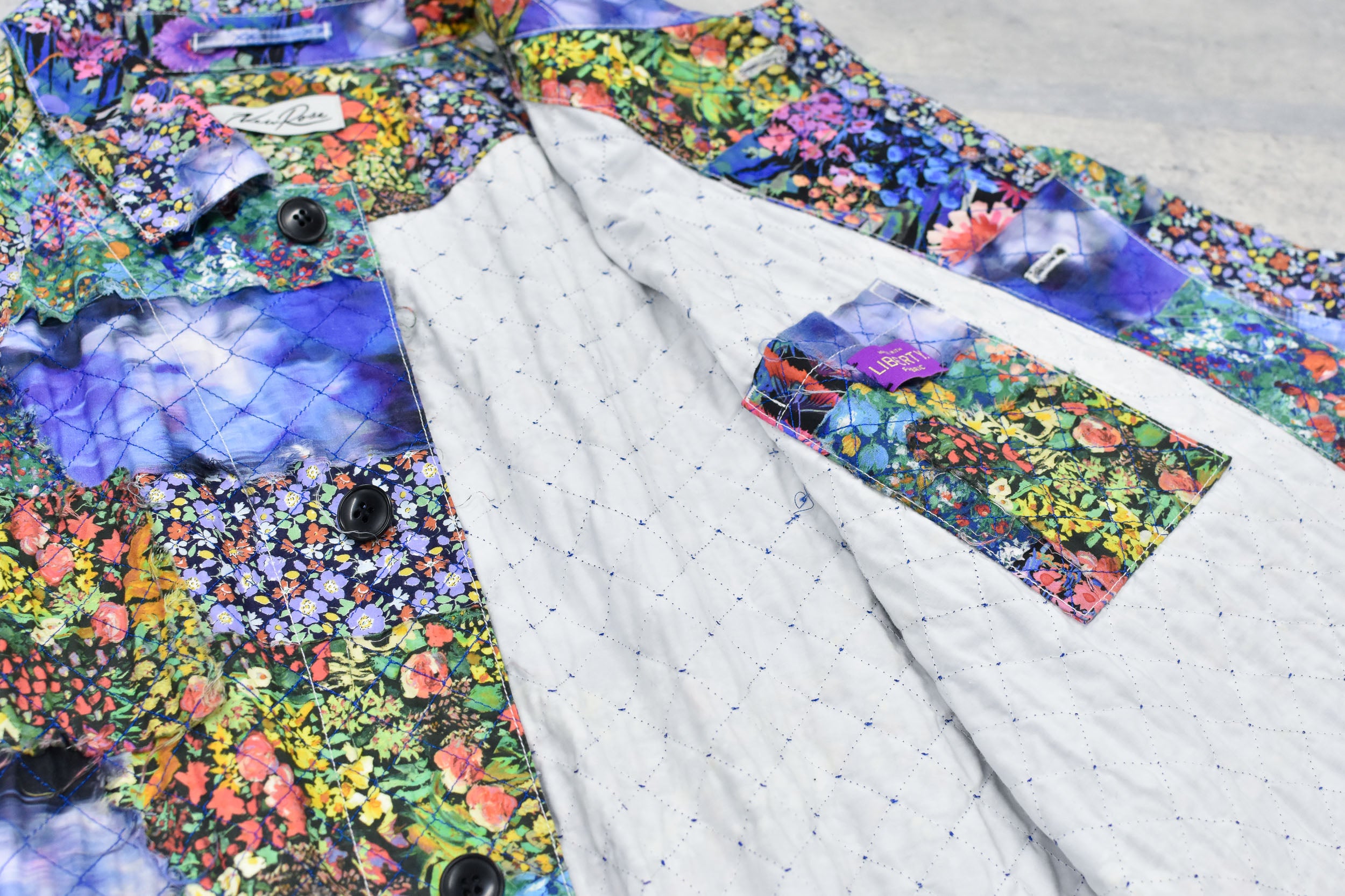 Patchwork Quilt Raglan Sleeve Coat