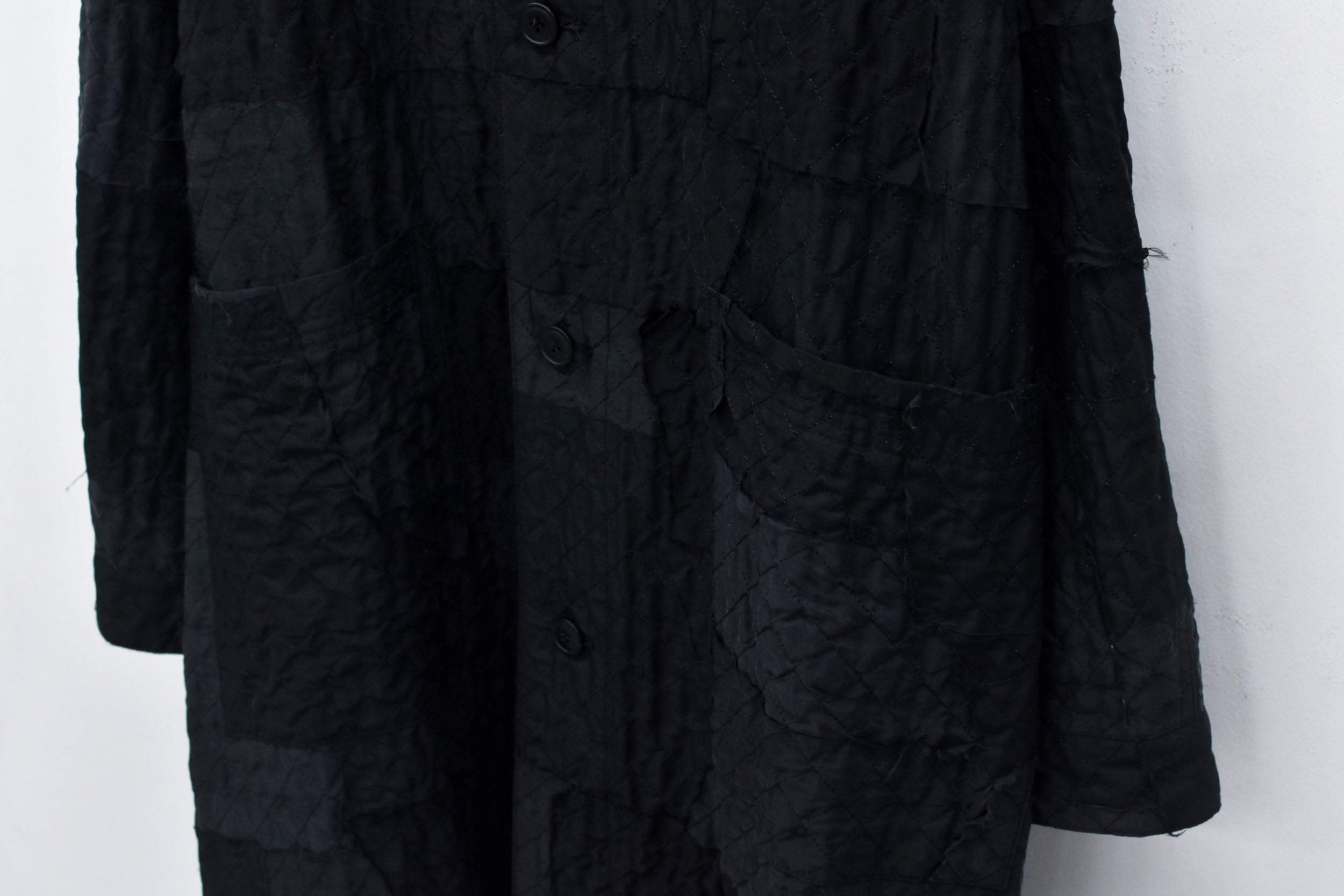 Patchwork Quilt Raglan Sleeve Coat