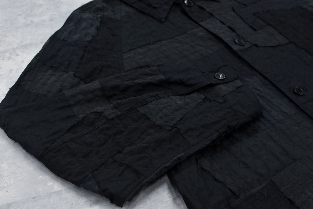 Patchwork Quilt Raglan Sleeve Coat
