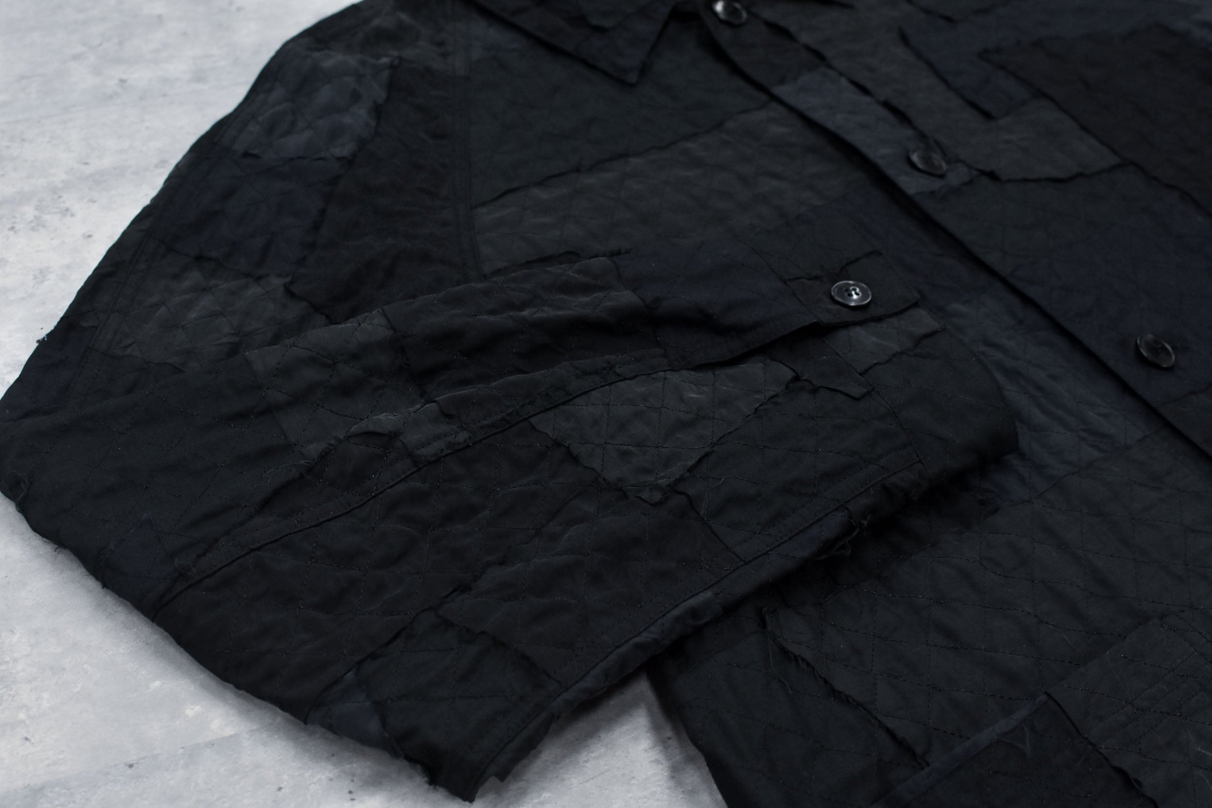 Patchwork Quilt Raglan Sleeve Coat