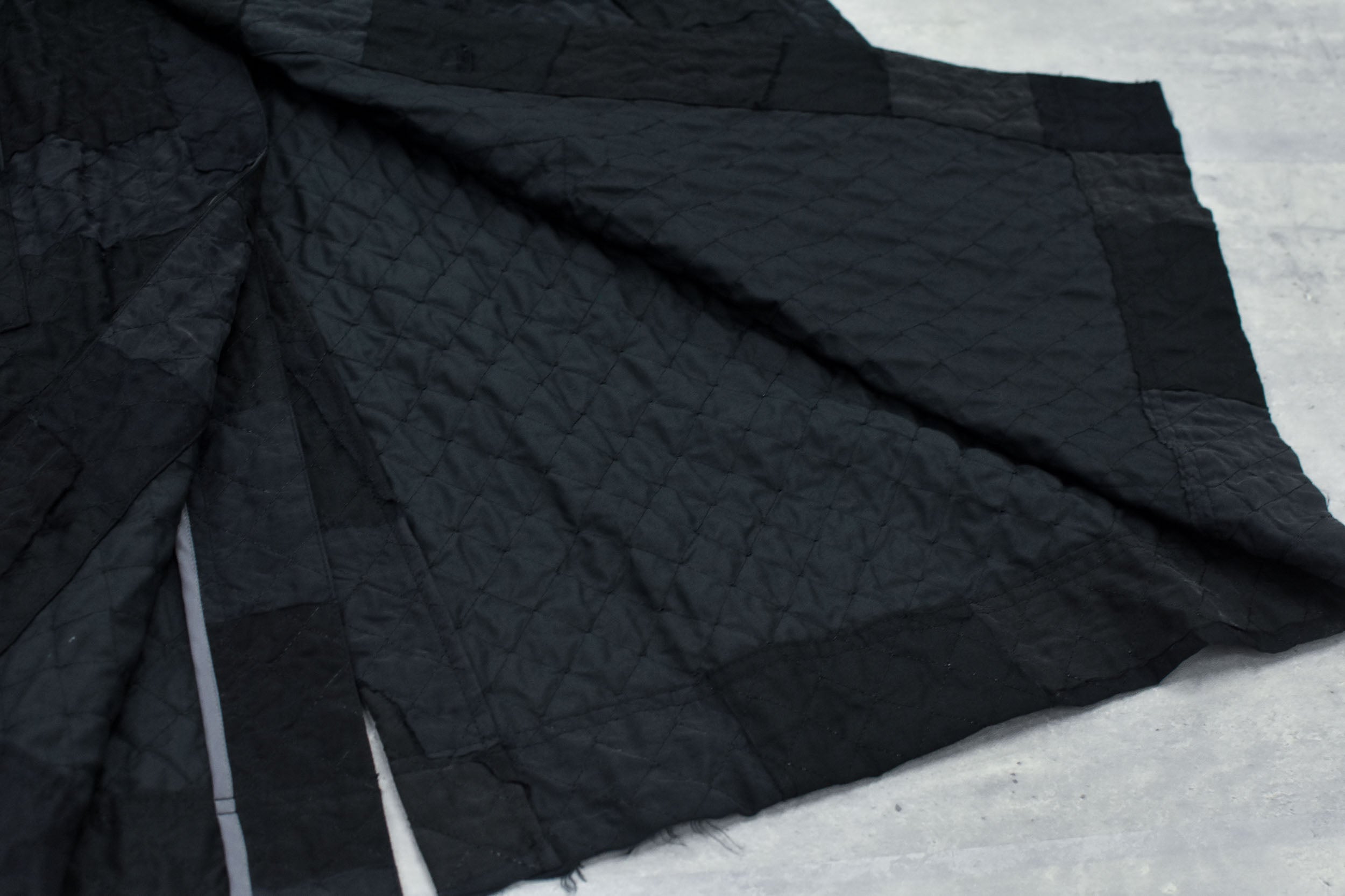 Patchwork Quilt Raglan Sleeve Coat
