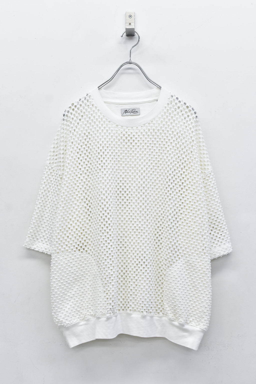 Punched Fabric Side Pocket T-shirt