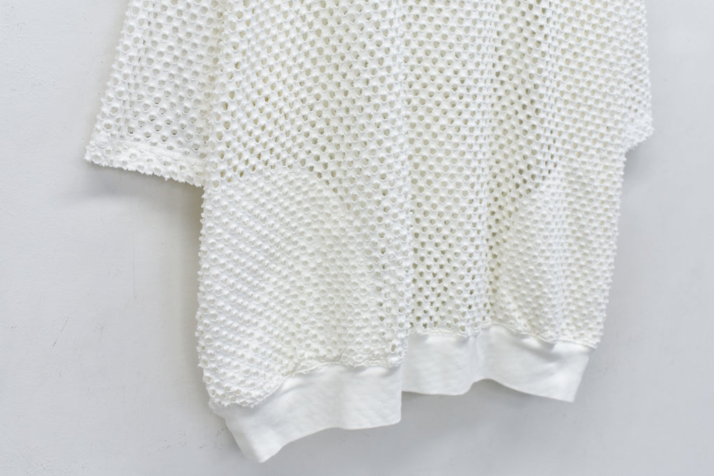 Punched Fabric Side Pocket T-shirt
