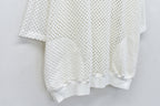 Punched Fabric Side Pocket T-shirt