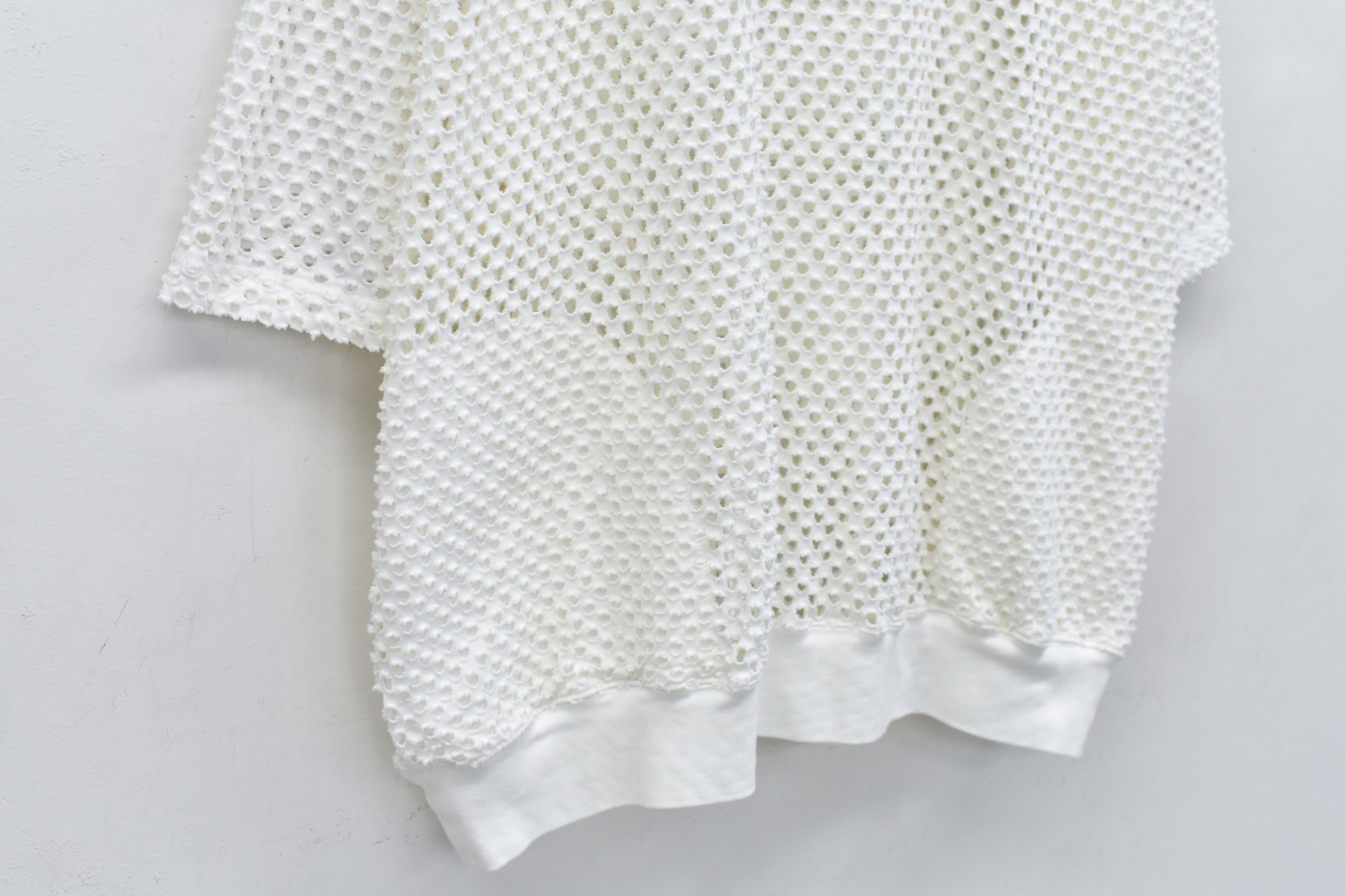 Punched Fabric Side Pocket T-shirt