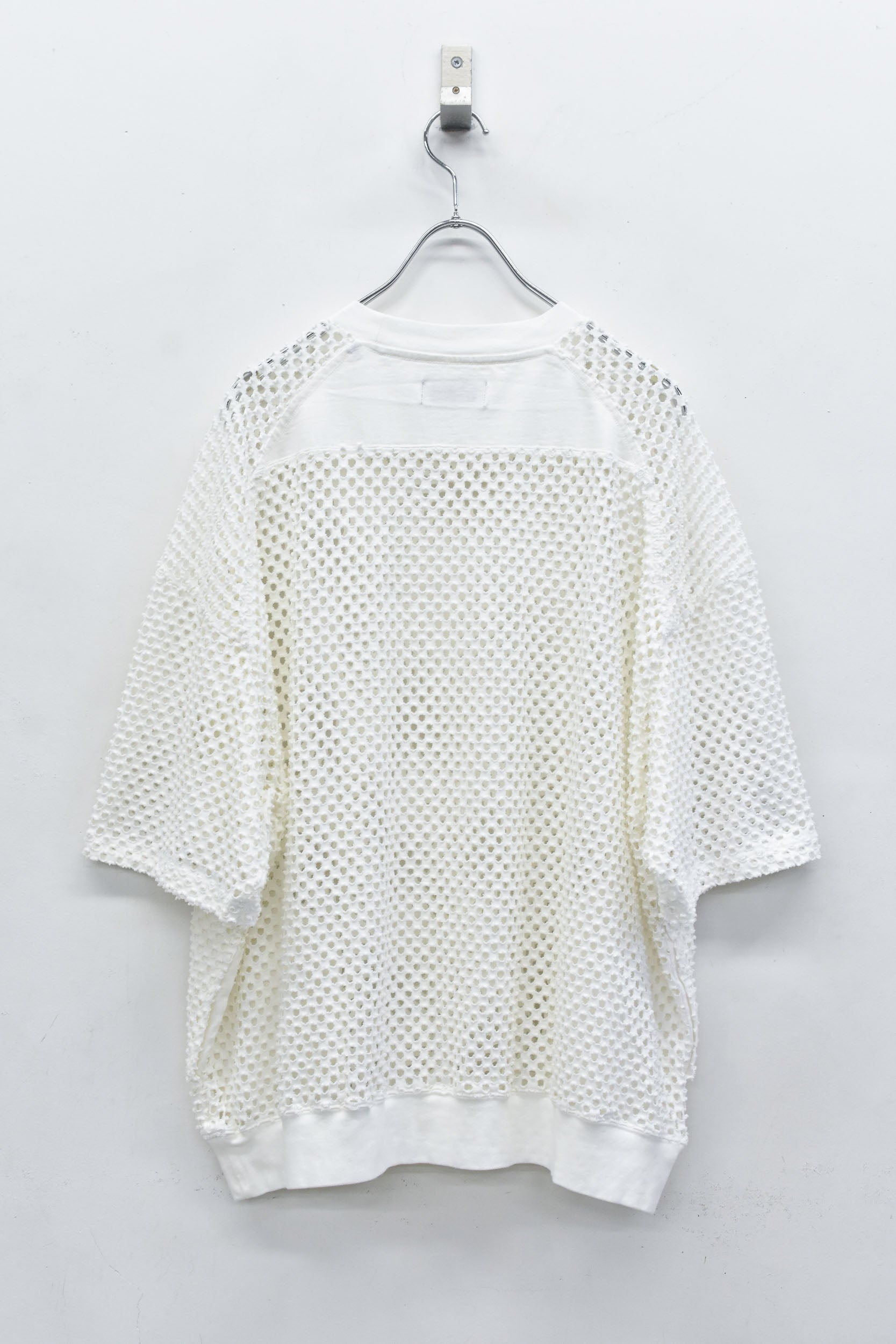 Punched Fabric Side Pocket T-shirt