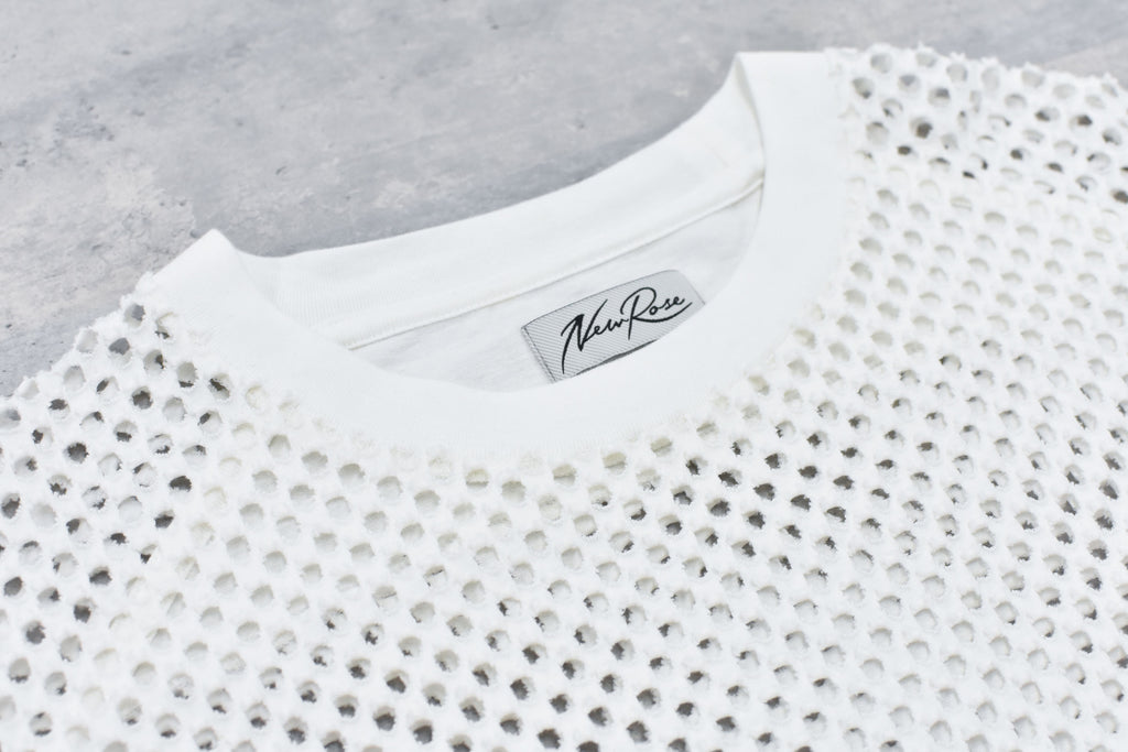 Punched Fabric Side Pocket T-shirt