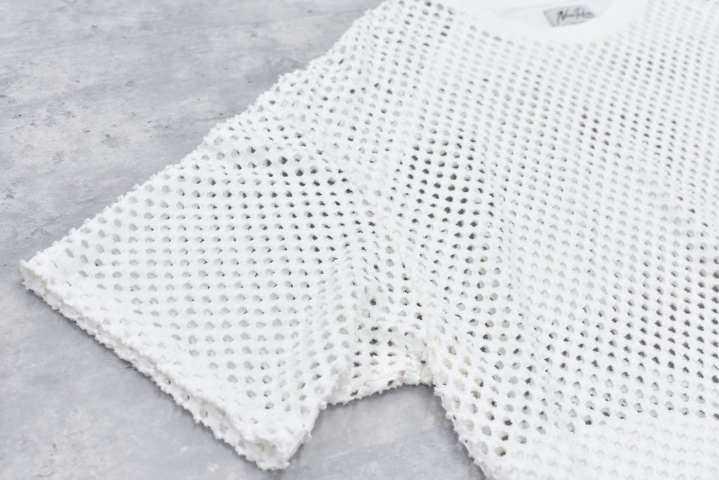 Punched Fabric Side Pocket T-shirt