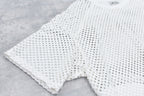 Punched Fabric Side Pocket T-shirt