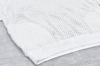 Punched Fabric Side Pocket T-shirt