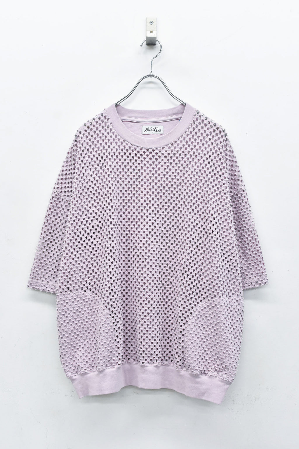 Punched Fabric Side Pocket T-shirt