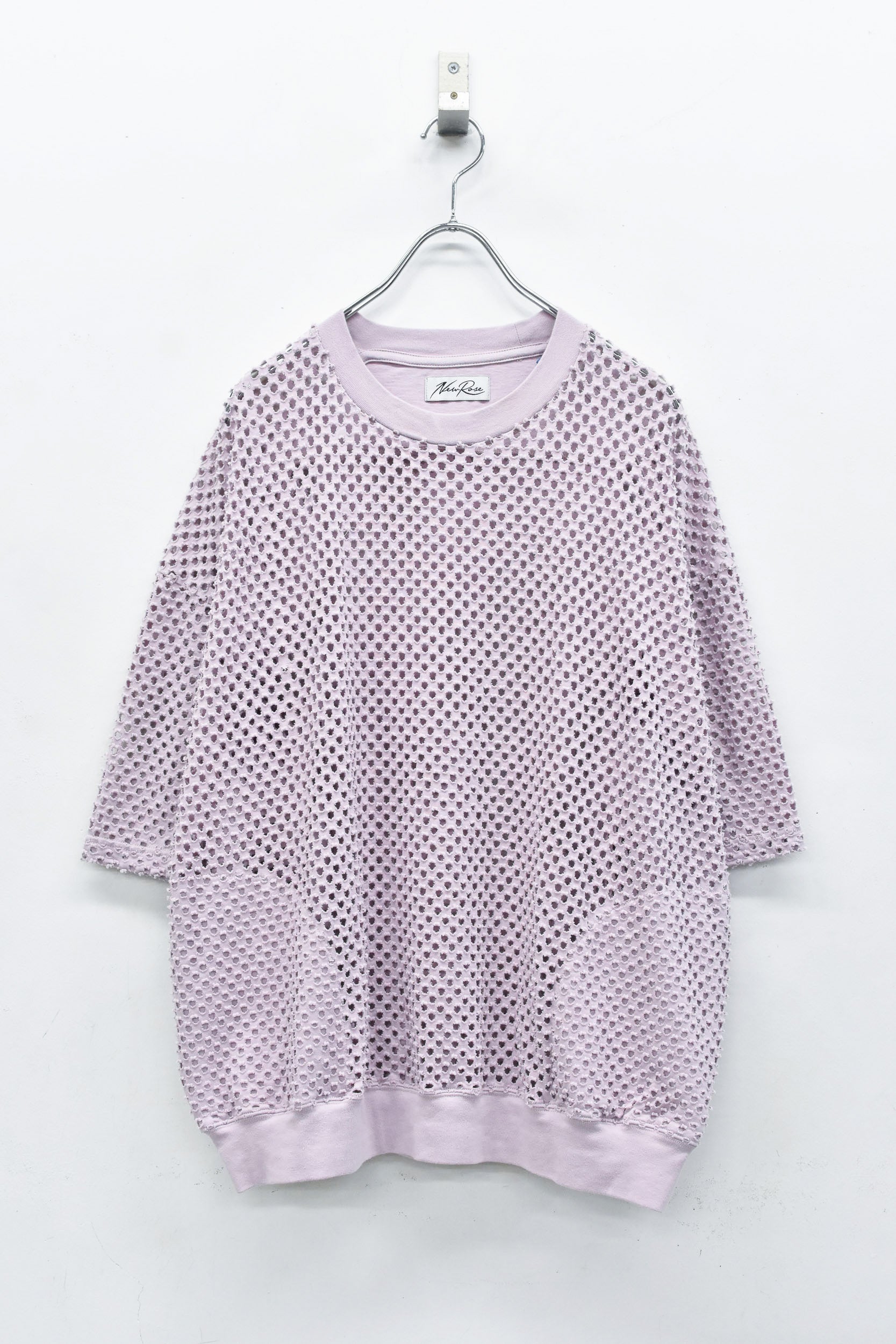 Punched Fabric Side Pocket T-shirt