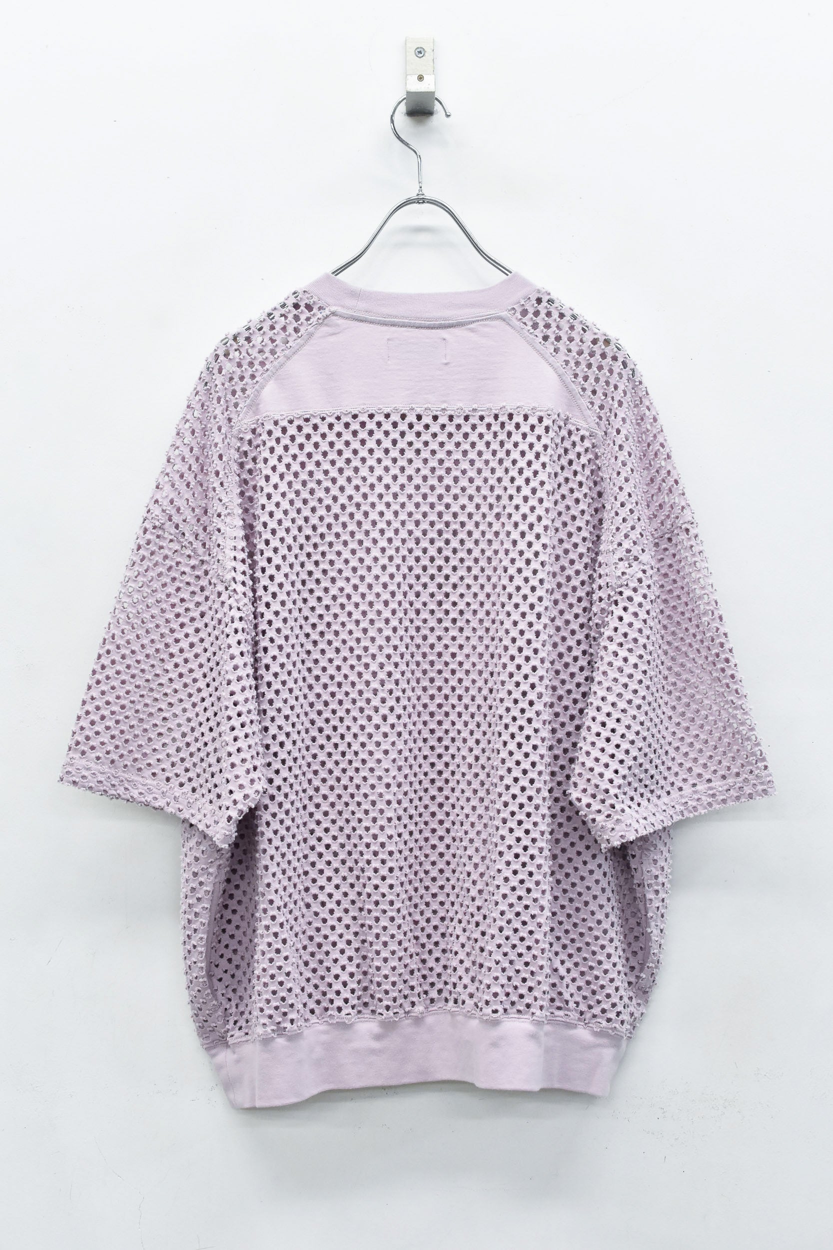Punched Fabric Side Pocket T-shirt