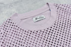 Punched Fabric Side Pocket T-shirt