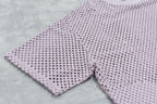 Punched Fabric Side Pocket T-shirt