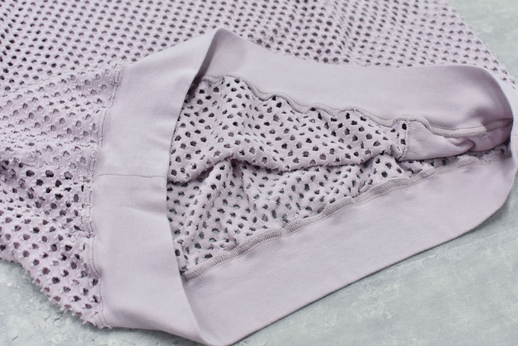 Punched Fabric Side Pocket T-shirt
