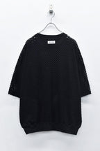 Punched Fabric Side Pocket T-shirt