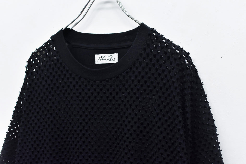 Punched Fabric Side Pocket T-shirt