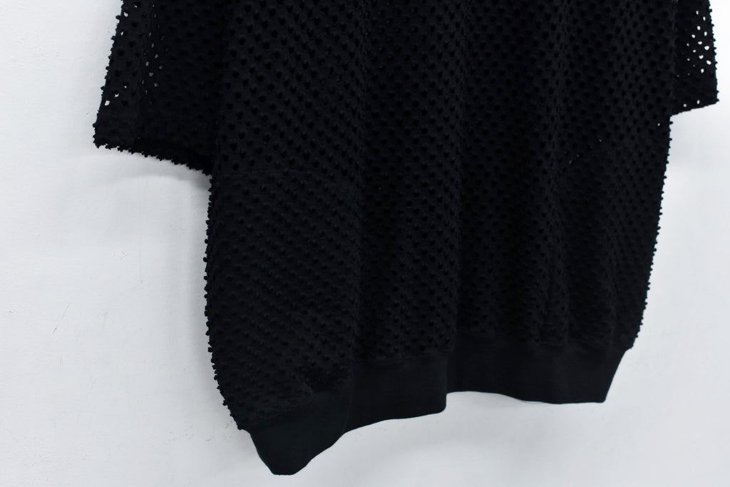 Punched Fabric Side Pocket T-shirt