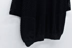 Punched Fabric Side Pocket T-shirt
