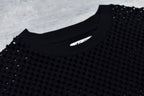 Punched Fabric Side Pocket T-shirt